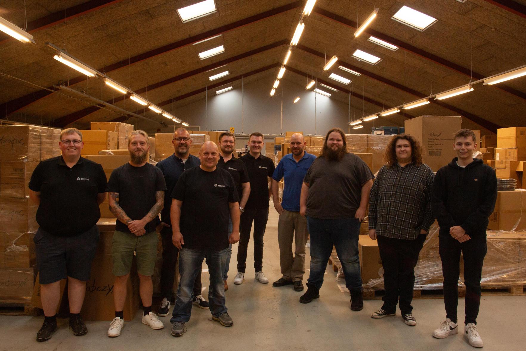 SmartPack-teamet p&aring; lageret i Auning